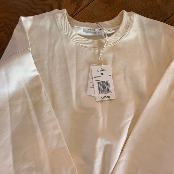 NWT L*Space Cream Long Sleeve Top - Picture 6 of 8